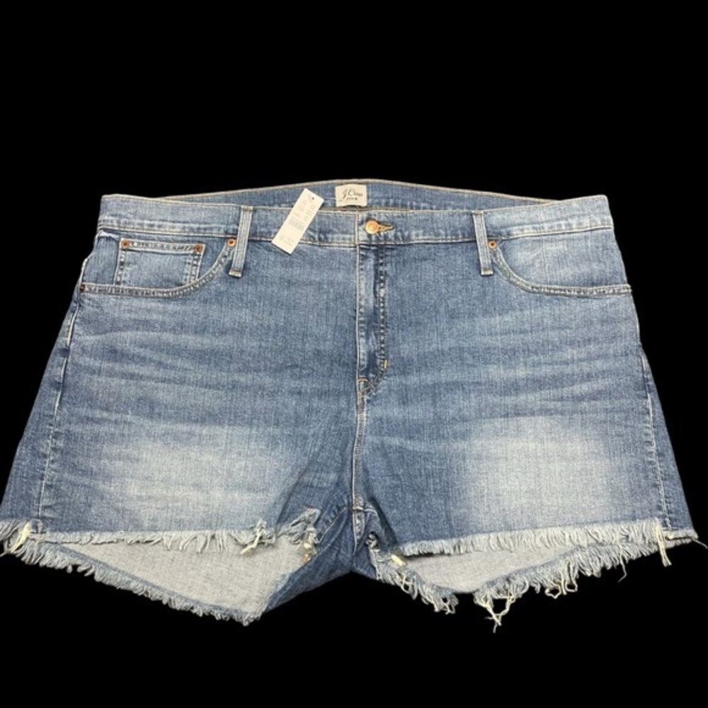 J. Crew Women’s 46 High Rise Denim Short in Squash Wash NWT - FLAW